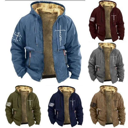 🔥【45% OFF】【S-3XL】Módní pro muže, podzim a zima, zesílená bunda z lehkého sametu