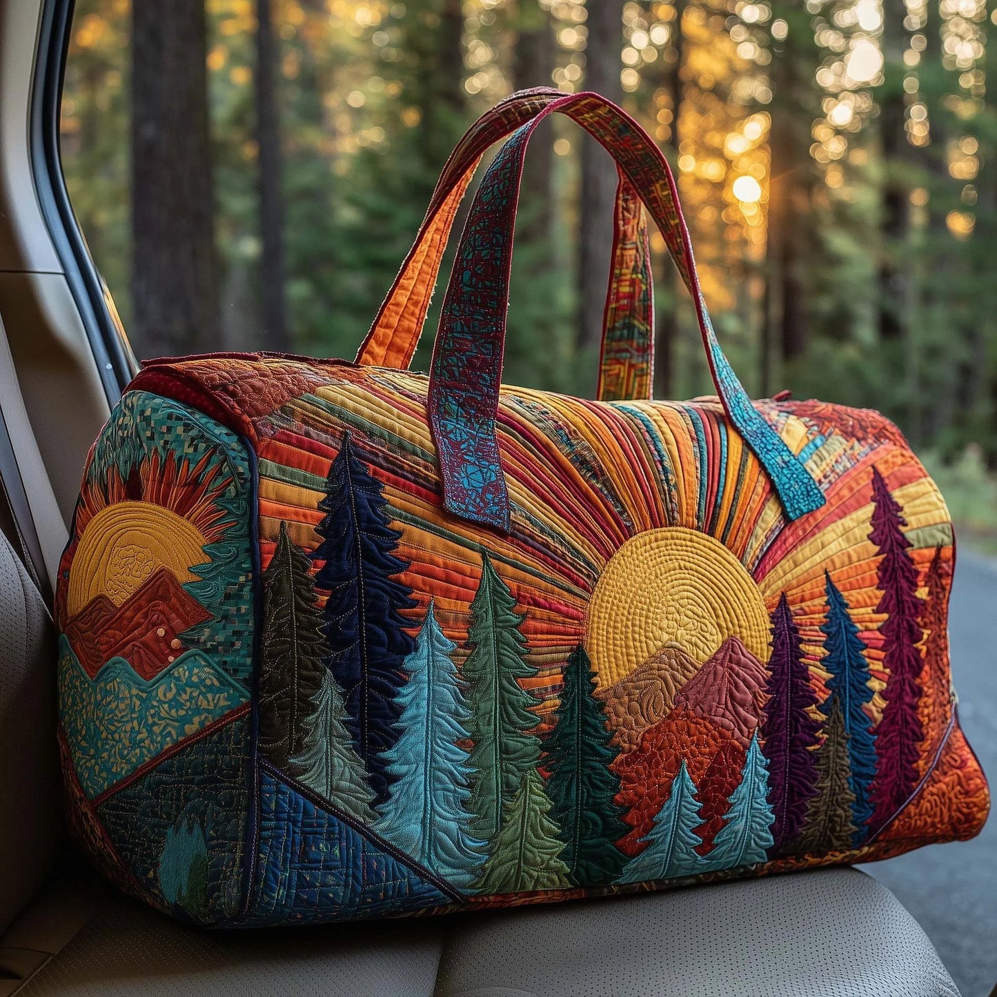 Bolsa de viaje acolchada Hippie Van