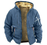 🔥【45% OFF】【S-3XL】Módní pro muže, podzim a zima, zesílená bunda z lehkého sametu