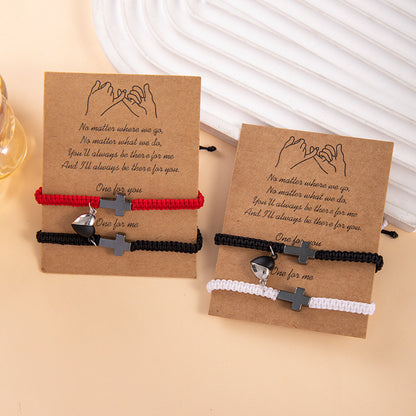 💕Compra uno y llévate otro gratis💕Pulsera inspiradora, pulsera de protección y bendición de la cruz de Jesús