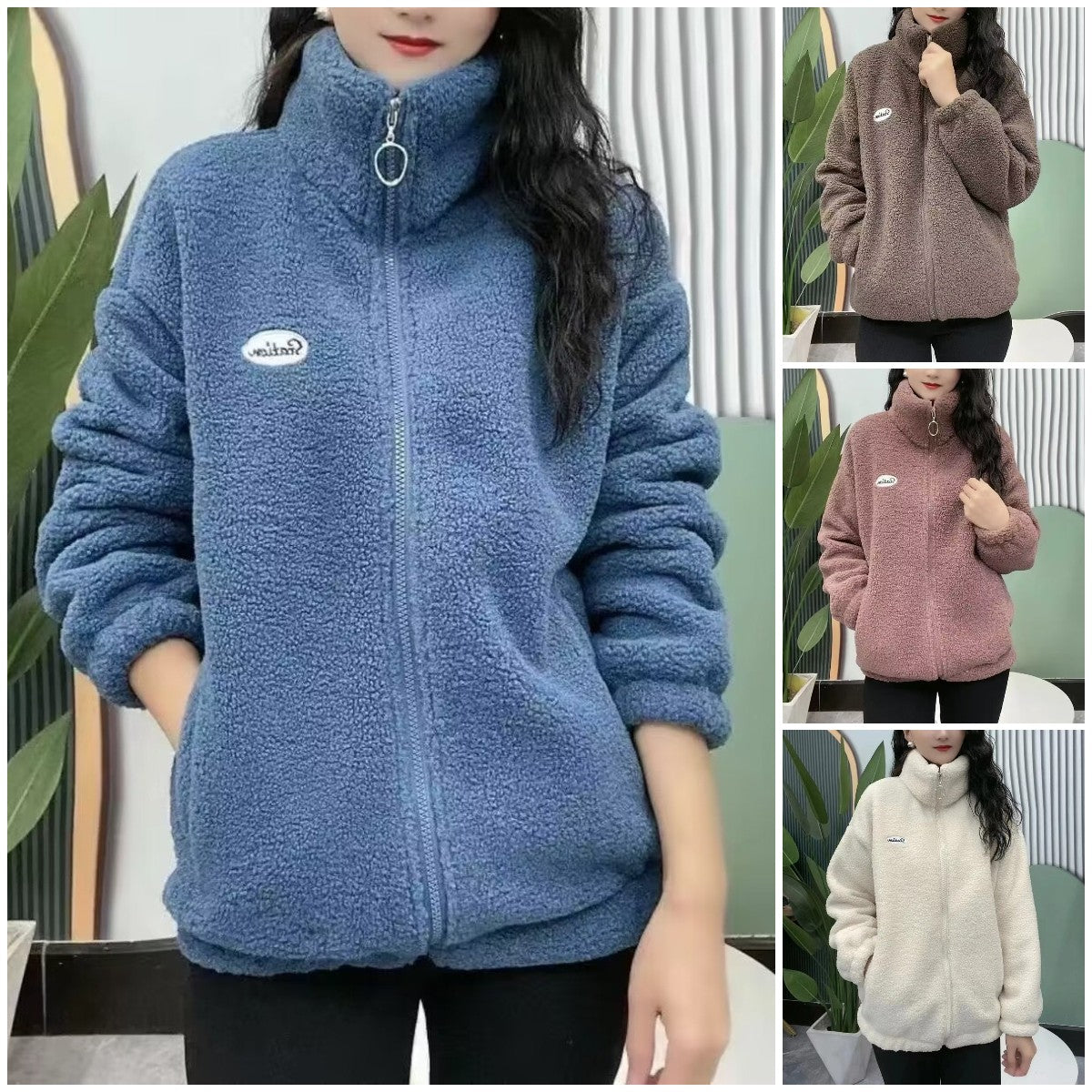 【M-4XL】🐏 Téli polárdzseki, pamutdzseki, vastag báránygyapjú dzseki, meleg kabát