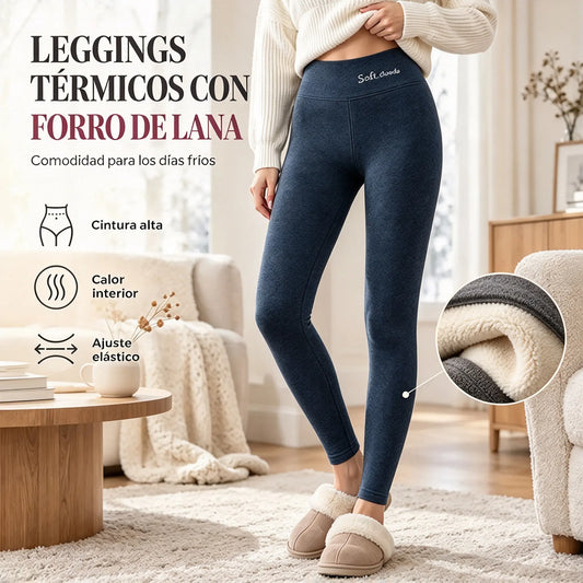 💥 ¡Compra 1 y llévate 1 gratis, paquete de 2! 🔥 [S-5XL] Leggings de lana cálidos, de talle alto, tallas grandes, alta elasticidad: una prenda imprescindible para otoño/invierno 2026.