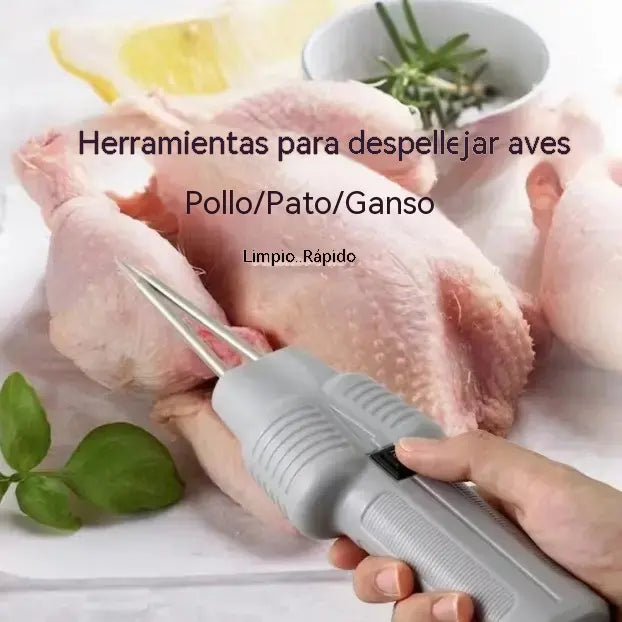 🐓🦆 Desplumadora eléctrica portátil para pollos, patos, gansos y aves de corral (carga USB)