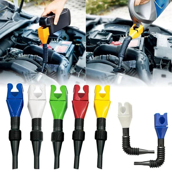 【10 piezas】🚗Herramienta para repostar y verter combustible en el coche, embudo manos libres🔥