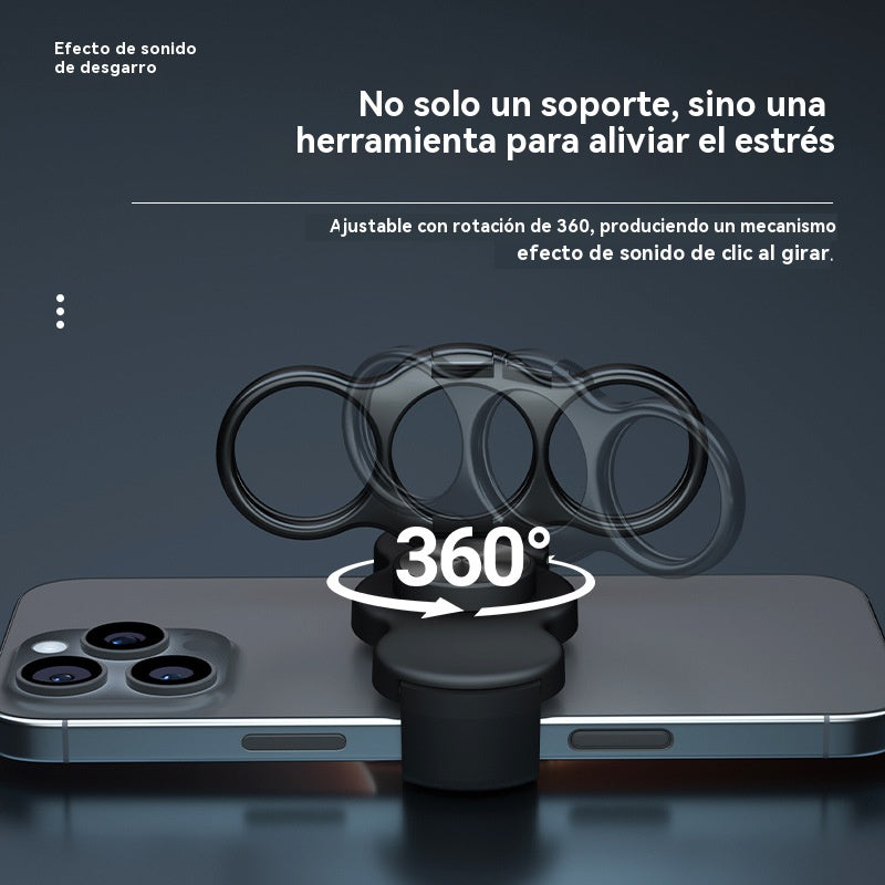 🔥Compra 1 y llévate 1 gratis🔥El anillo de clip trasero de tres dedos gira y pliega el soporte del teléfono