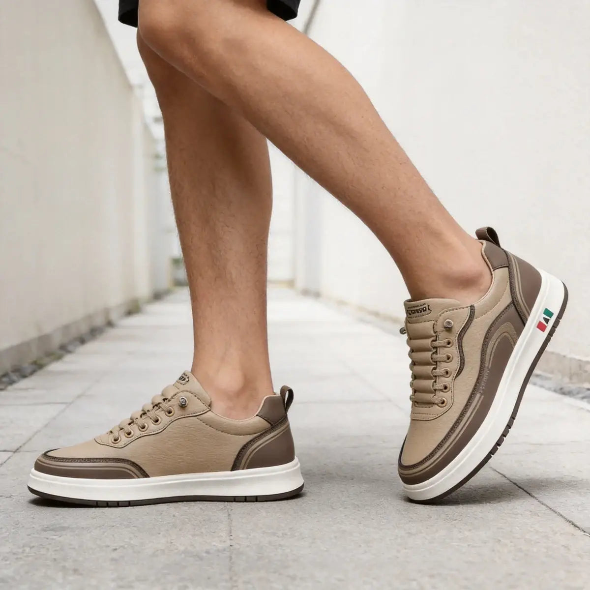 🔥【39-46】Zapatillas deportivas de piel resistentes al agua y a la suciedad con suelas suaves para una máxima comodidad.