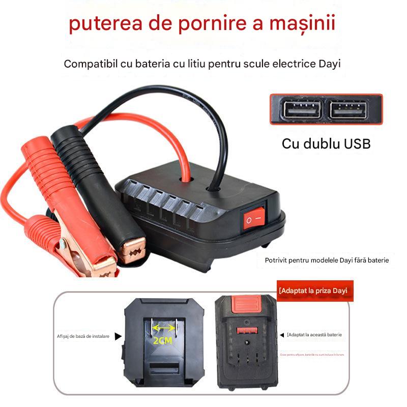 🚗🧰Multifunkční převodník skokového startu autobaterie【(Dual USB Interface)】