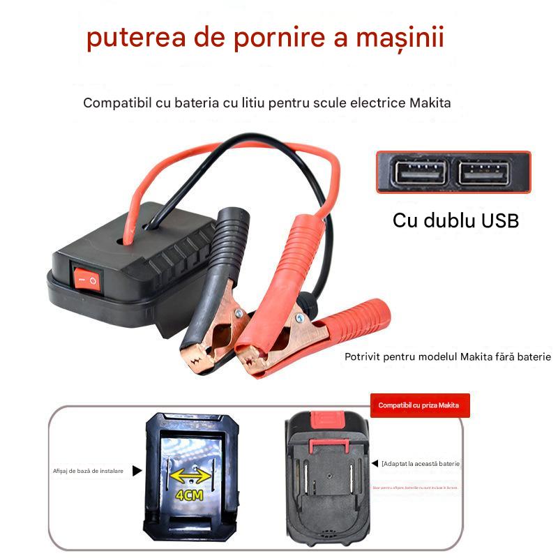 🚗🧰Multifunkční převodník skokového startu autobaterie【(Dual USB Interface)】