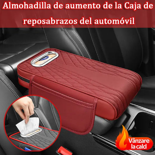 🚗Caja de almacenamiento multifuncional para coche 3 en 1 de piel.