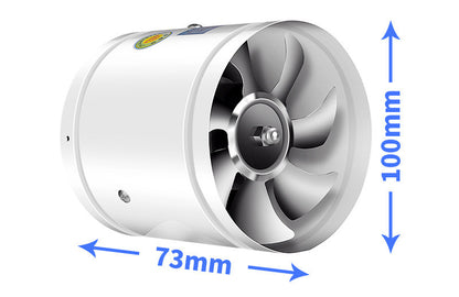 💨🍲🥩 Extractor de aire potente y silencioso para cocina y baño — motor de cobre duradero