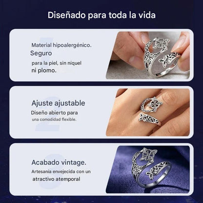 Anillo de nudo celta de plata S925 con compra 1 y llévate 1 gratis