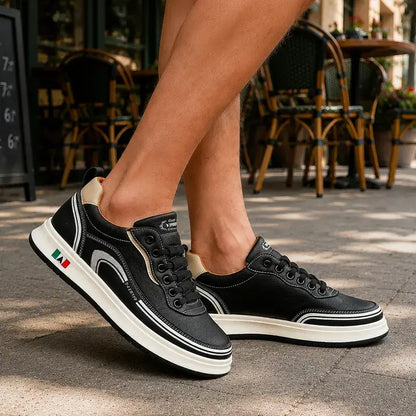 🔥【39-46】Zapatillas deportivas de piel resistentes al agua y a la suciedad con suelas suaves para una máxima comodidad.