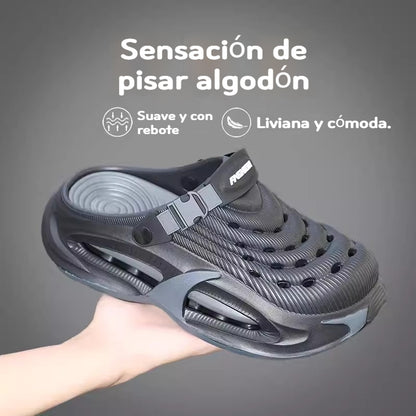 👟50% DE DESCUENTO🌬️Sandalias multiusos 2 en 1 para hombre: suela gruesa de EVA, antideslizante y extremadamente ligeras y transpirables🏃‍♂️
