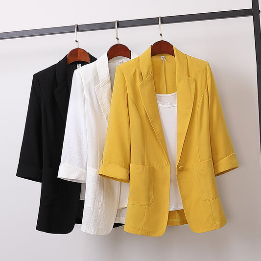 【M-4XL】Nueva chaqueta de talla grande para mujer 2026, informal y versátil.