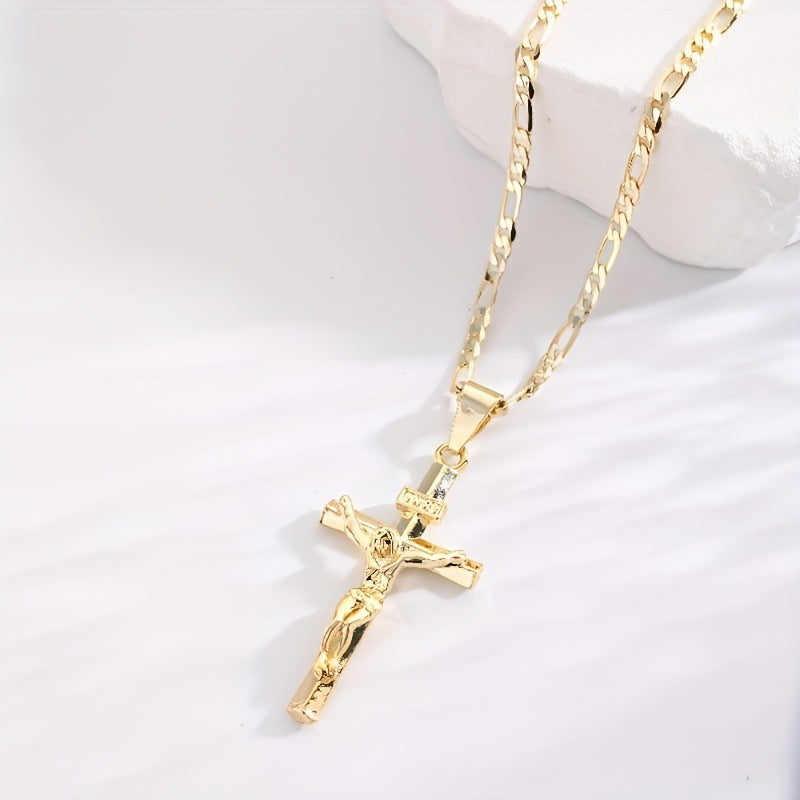 ✝️✨【Kup jeden, a drugi dostaniesz gratis】✝️Naszyjnik z krzyżem Jezusa – Ręcznie robiony, srebro próby 925