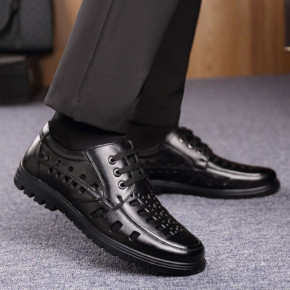 🏝️🔥Rebajas de verano【Tallas 38-44】Nuevas sandalias de cuero transpirables para hombre 2026