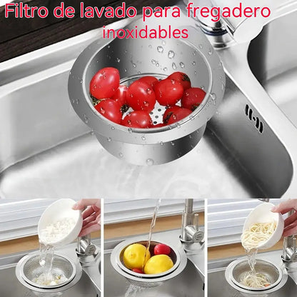 🔥✨Cesta de filtro de acero inoxidable para fregadero