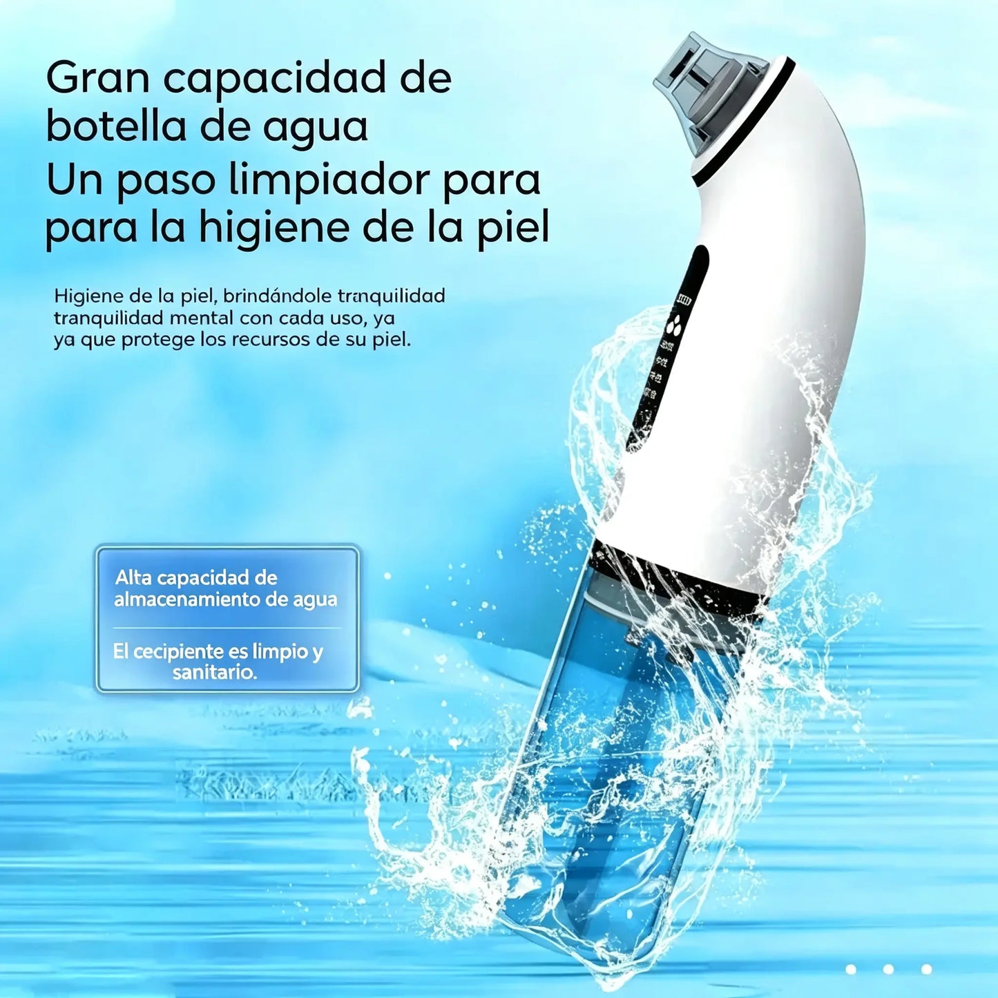 Limpiador facial eléctrico · Reafirmante y lifting · Limpieza profunda de poros