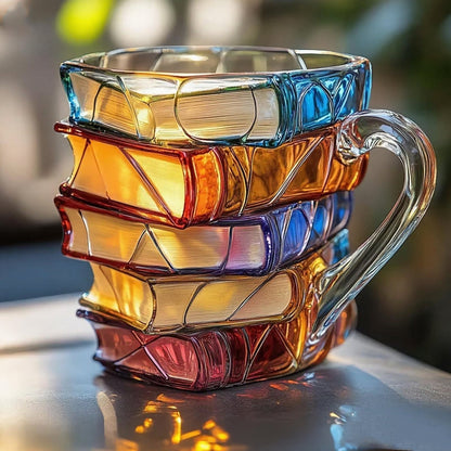 ✨【Oferta por tiempo limitado】📚Taza de café con forma de libro pintado en 3D_4285629