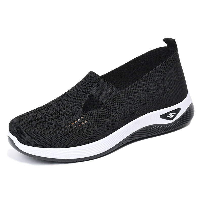 【35-40】 cómodos zapatos antideslizantes transpirables para personas de mediana edad y ancianos