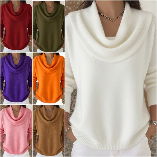 🔥【Tallas S-3XL】Suéter de manga larga de color liso, nuevo, otoño/invierno 2025-4186041