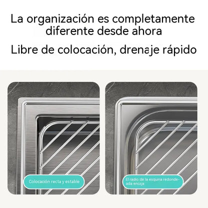 🔥【Compra 1 y llévate 1 gratis】Escurridor de fregadero que ahorra espacio