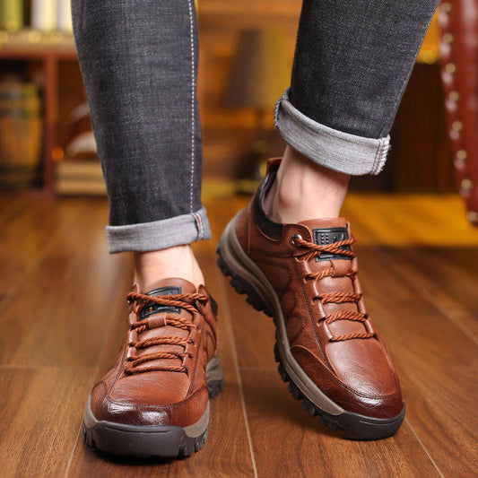 🔥👞Legkelendőbb 40% kedvezmény – 【39-48】2025 őszi és téli új divatos férfi bőrcipők