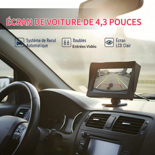 🔥Monitor de visión trasera universal de alta definición para automóviles, monitor de visión trasera universal de alta definición de 4,3/7 pulgadas y 12 V.
