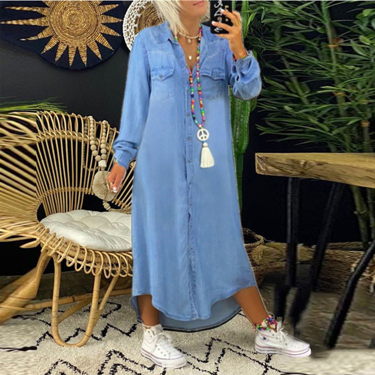 👘 50% de descuento 💥 Nuevos vestidos de mezclilla en tallas S-5XL ✅️ Pago contra entrega