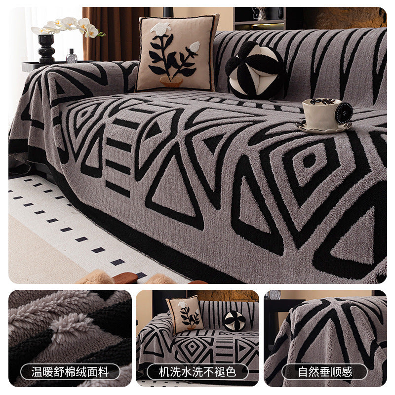 🛋️Oferta especial de Navidad para madrugadores:🎉 funda de sofá suave y antideslizante de felpa🍂【180*130cm】