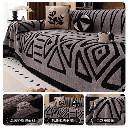 🛋️Oferta especial de Navidad para madrugadores:🎉 funda de sofá suave y antideslizante de felpa🍂【180*130cm】