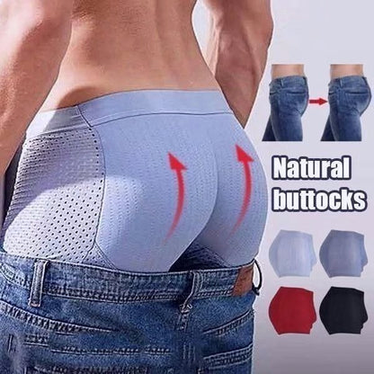 🔥【4 piezas】Calzoncillos bóxer de malla transpirable y cómodos para hombre
