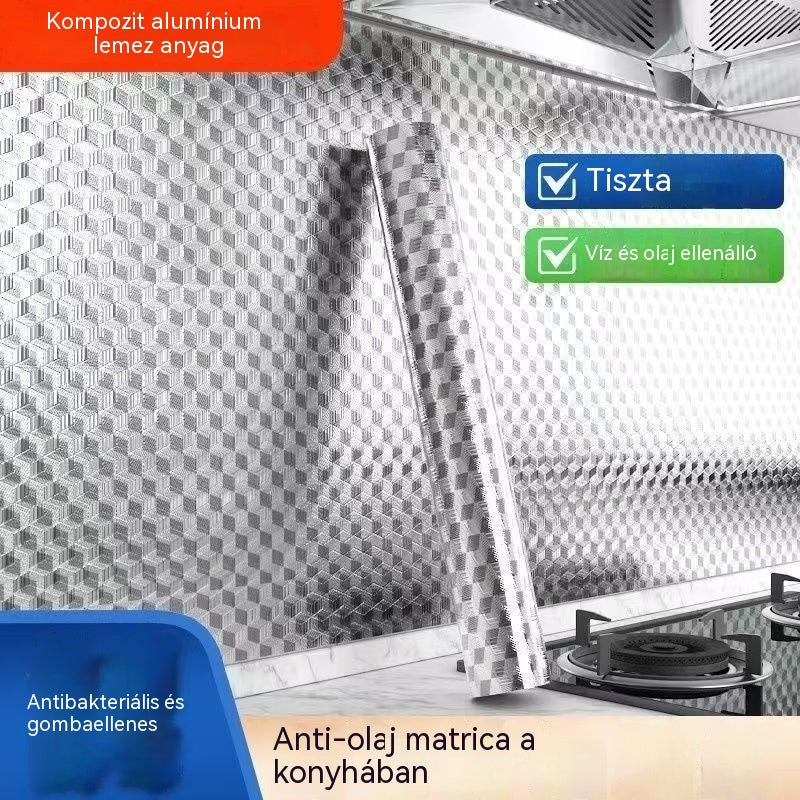 【30 cm × 10 m】🛡️ Öntapadós Alumínium Fólia – Zsírálló, Hőálló és Könnyen Tisztítható