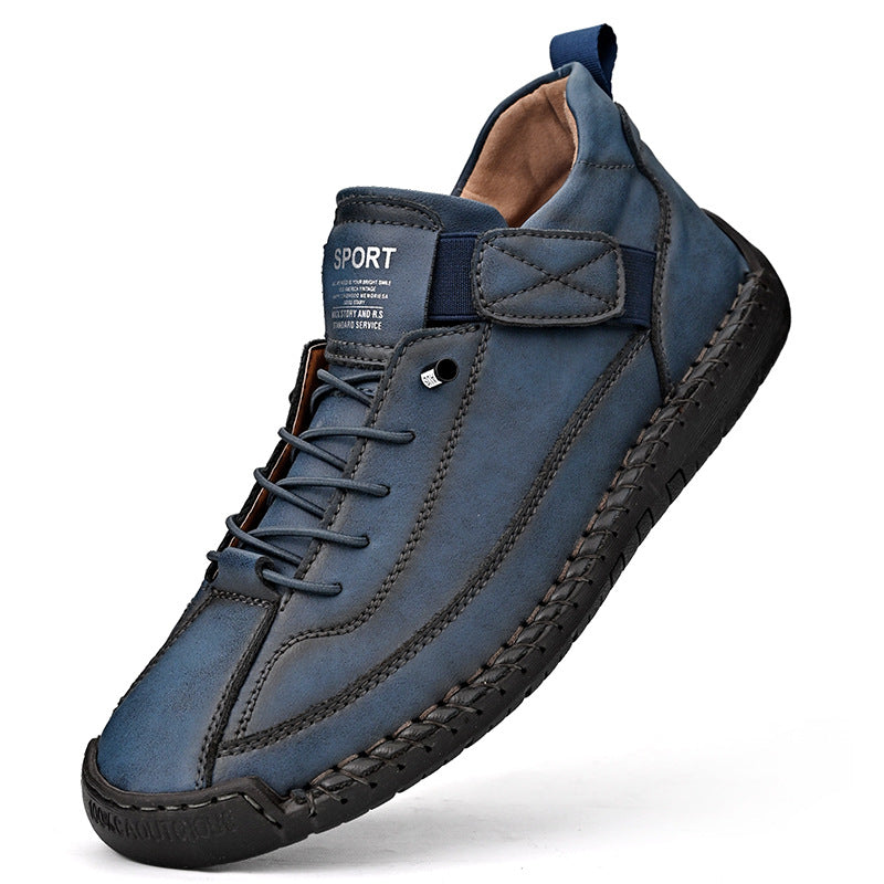 【30% OFF】【38-48】Casual υποδήματα υπαίθρια ρούχα εργασίας ραμμένα παπούτσια ανδρών