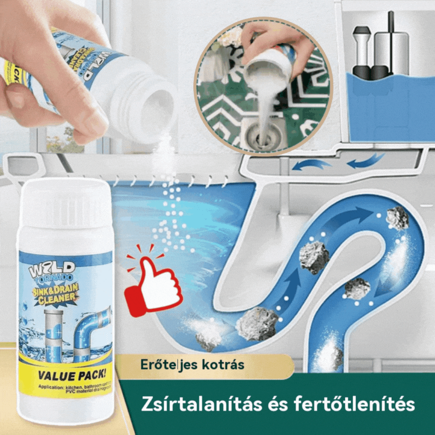 🛁💦【Vásárolj 1-et, kapsz 1-et ingyen】🌟Mosogató- és lefolyótisztító: Nagy sűrűségű hab, amely kivonatokból és lebontó enzimekből készül.