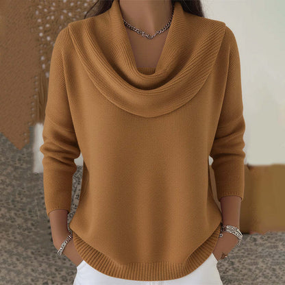 🔥【S-3XL】Nowy sweter z długim rękawem w jednolitym kolorze na jesień/zimę_4187568