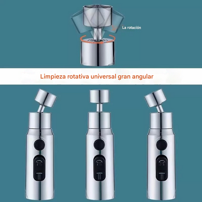 🔥💦 Grifo de cocina universal con filtro | A prueba de salpicaduras y con amplificador de presión_4212344