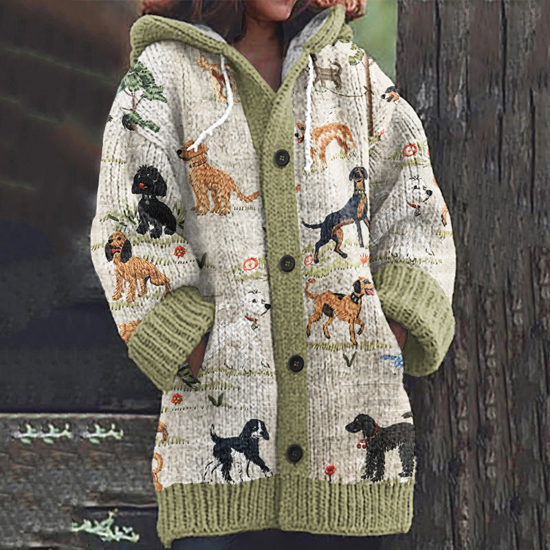 🥰Nowy wygodny wełniany kardigan w stylu retro_4181268