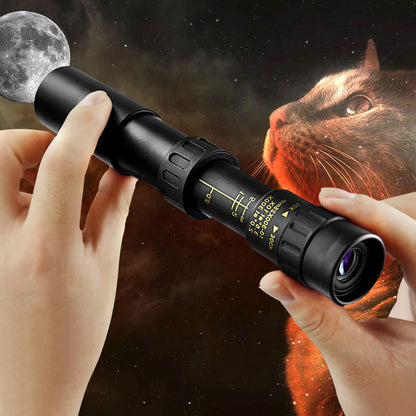 🔭✨ Monocular 10-300x40 con zoom – visión HD de alta potencia para actividades al aire libre y uso nocturno 🌙🏔️