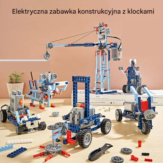 🤖【Szczęśliwe chwile dzieci】😀Elektryczna zabawka budowlana