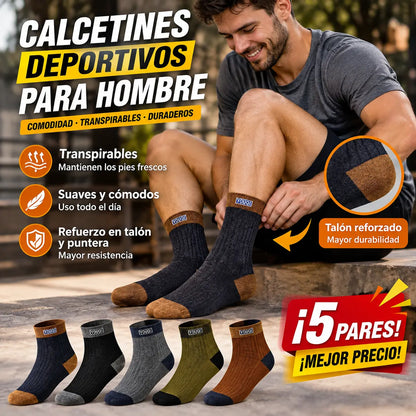 😍🧦【10 pares】Calcetines desodorantes de algodón para hombre, nuevos 2026, absorbentes del sudor